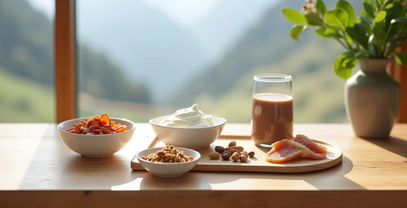 Composition d'aliments suisses pour la récupération sportive