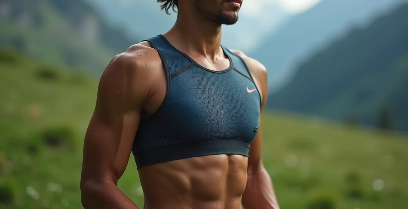 Vue macro détaillée du mouvement respiratoire diaphragmatique avec effets visuels de flux d'air